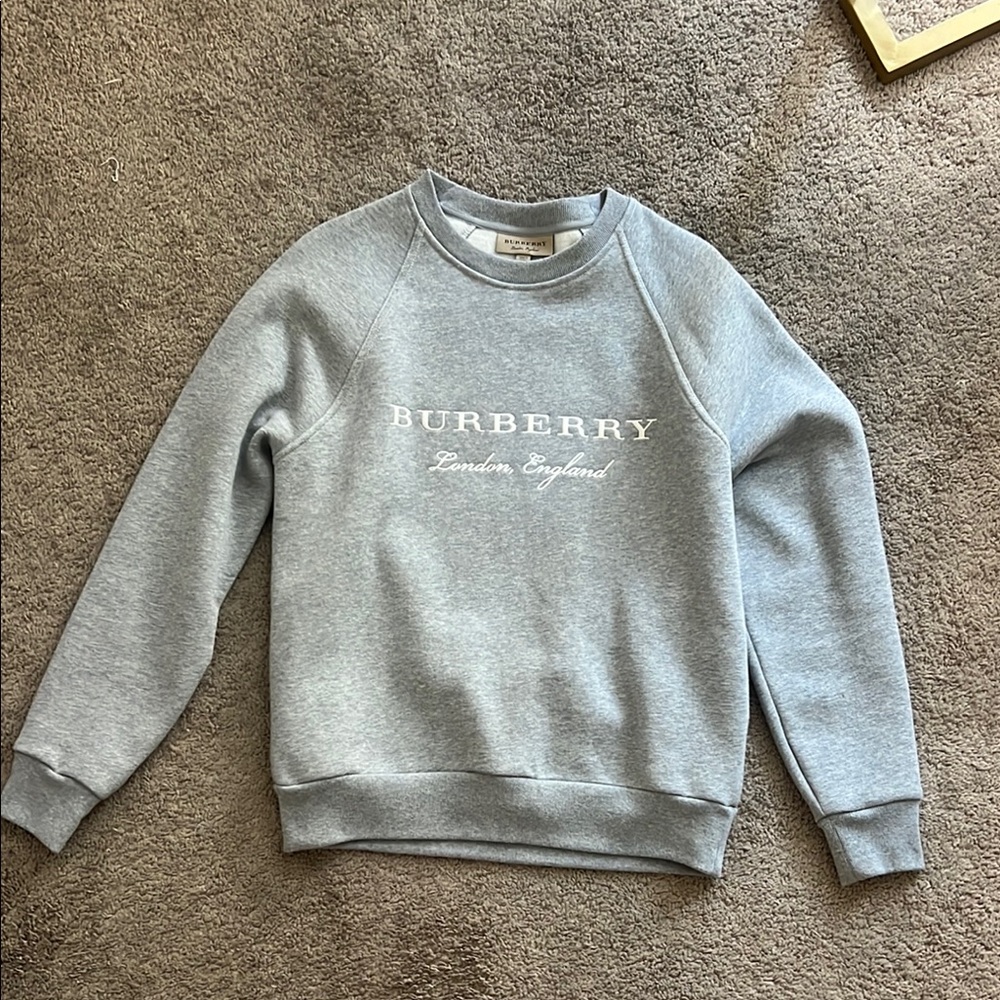 Burberry Light Gray Crewneck Sweatshirt
